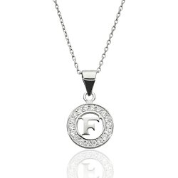 Zawieszka srebrna
literka F z cyrkoniami