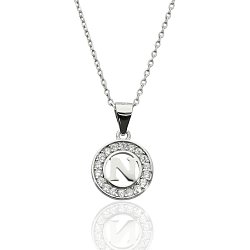 Zawieszka srebrna
literka N z cyrkoniami