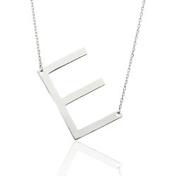 Naszyjnik srebrny
litera E