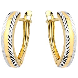 Kolczyki złote
rodowane paski