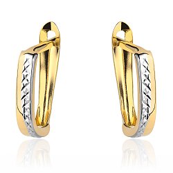 Kolczyki złote
rodowany pasek