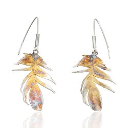 Kolczyki srebrne
liście miedziowane