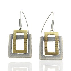 Kolczyki srebrne
z brązem