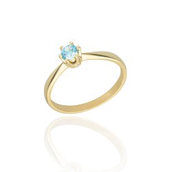 Pierścionek złoty
z topazem