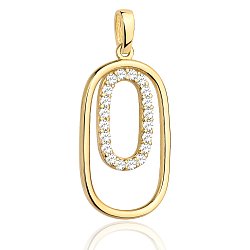 Zawieszka złota
owale z cyrkoniami