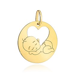 Zawieszka złota
kółeczko z sercem