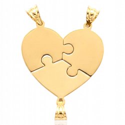 Zawieszka złota
serce łamane