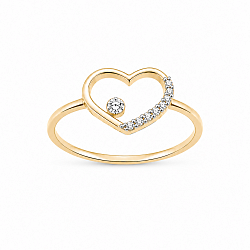 Pierścionek złoty
z diamentami
